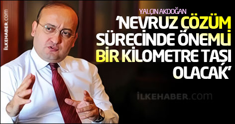 Akdoğan: Nevruz çözüm sürecinde önemli bir kilometre taşı olacak