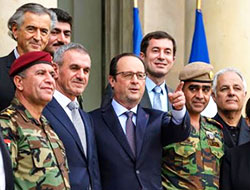 Hollande, Elysee Sarayı’nda Peşmerge Bakanı’yla görüştü