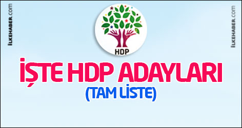 İşte HDP adayları (Tam Liste)