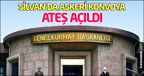 Silvan'da askeri konvoya ateş açıldı