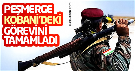 Peşmerge Kobani'deki görevini tamamladı