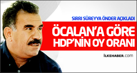 Öcalan'a göre HDP'nin oy oranı