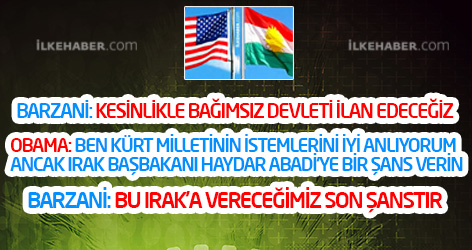 Barzani’den Obama’ya net cevap!