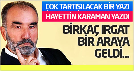 Hayrettin Karaman: Birkaç ırgat bir araya geldi...