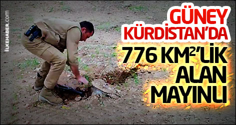 Güney Kürdistan'da 776 kilometrekarelik alan mayınlı