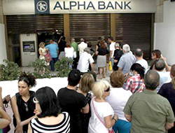 Yunanistan'da bankalar hafta boyunca kapalı kalacak