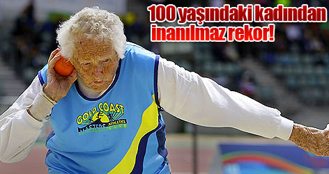 100 yaşındaki kadından inanılmaz rekor!