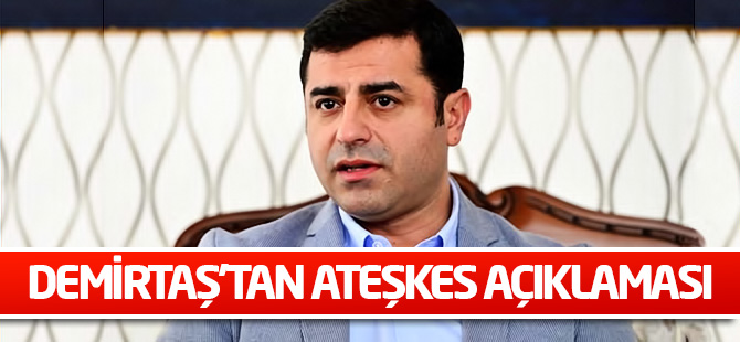 Demirtaş'tan ateşkes açıklaması