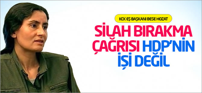 KCK Eş Başkanı: Silah bırakma çağrısı HDP’nin işi değil