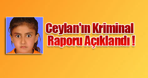 Ceylan'ın kriminal raporu açıklandı