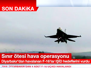 Türk jetleri Suriye'de 'IŞİD hedeflerini' bombaladı