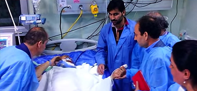 HDP heyeti Zergele’de yaralananları ziyaret etti