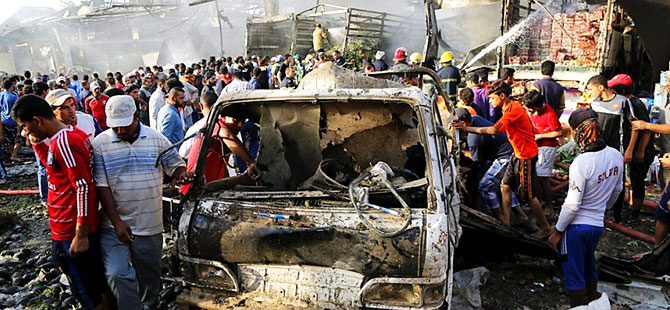 Bağdat'ta bombalı saldırı: 60 ölü