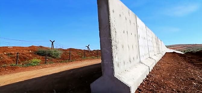 Sınıra 3 metrelik duvar