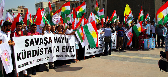 'Savaş’a hayır, Kürdistan’a evet'