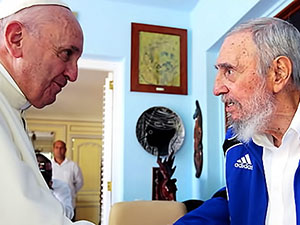 Papa, Havana’da Fidel Castro ile görüştü