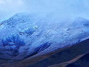 Palandöken'e kar yağdı