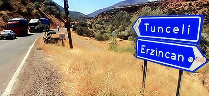 Dersim-Erzincan karayolu trafiğe kapatıldı
