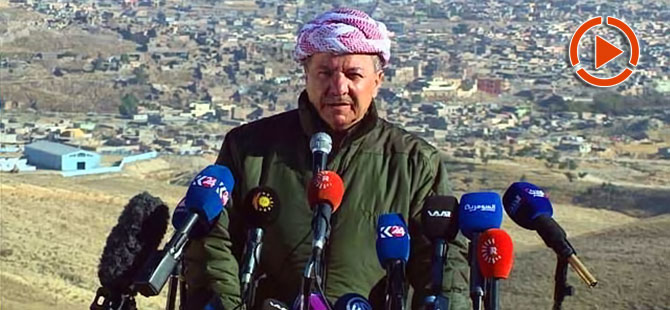 Mesud Barzani: Şengal'in kurtarıldığını müjdeliyorum