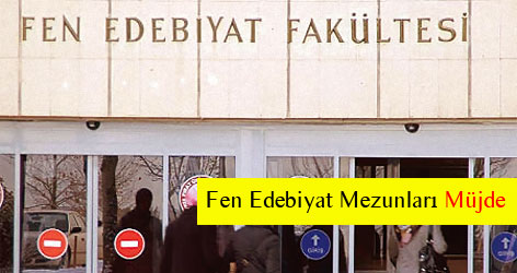 Fen Edebiyat Mezunları Müjde