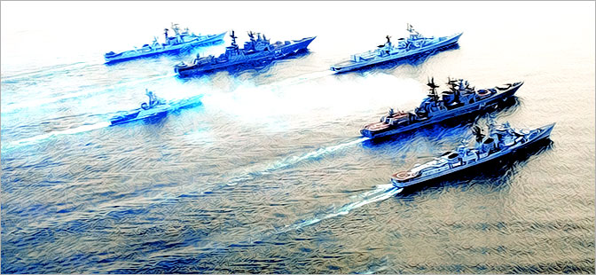 Rusya'ya ait gemiler IŞİD'in 'başkenti' Rakka'yı Akdeniz'den vurdu