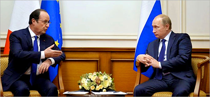 Putin ve Hollande, IŞİD’le mücadelede koordinasyon kararı aldı