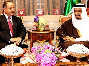 Barzani Suudi Arabistan Kralı ile görüştü