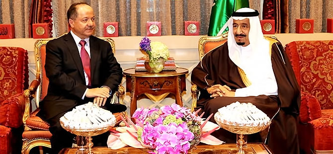Barzani Suudi Arabistan Kralı ile görüştü