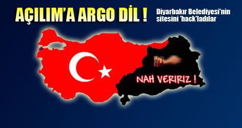 Diyarbakır Belediyesi'nin sitesini 'hack'ladılar