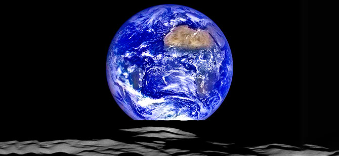 NASA, Dünya’nın Ay’dan çekilmiş yeni fotoğrafını paylaştı