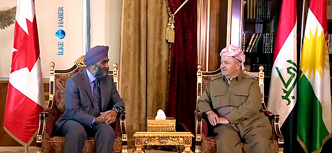 Barzani Kanada Savunma Bakanı ile görüştü