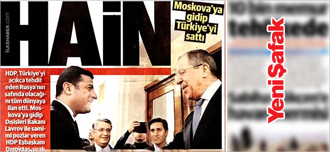 Yeni Şafak'tan Demirtaş'a: Hain