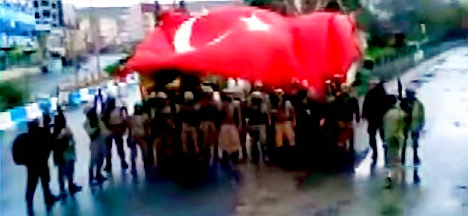 Cizre’de jandarmadan mehter marşlı GBT kontrolü