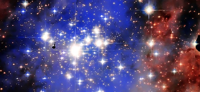 Uzayın en parlak yıldız kümesi görüntülendi
