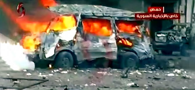 Humus'ta intihar saldırıları: Çok sayıda ölü ve yaralı var