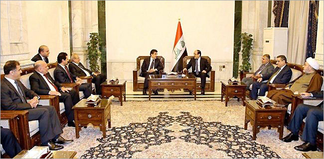 Kürd heyeti Bağdat'ta Maliki ile görüştü