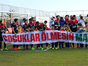 Amedspor’dan 30 saniyelik protesto