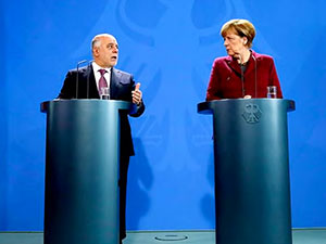 Merkel ve İbadi: 'Bağımsız Kürdistan'a hayır'