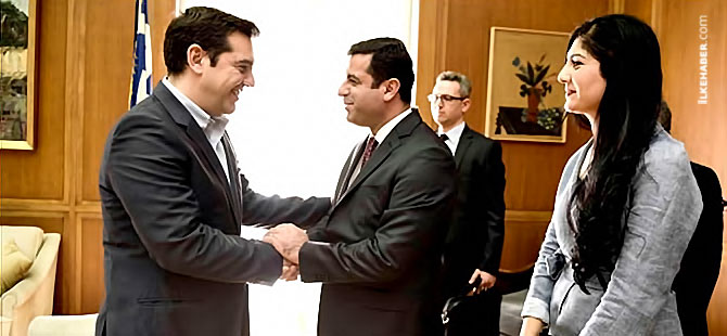 Demirtaş, Atina'da Çipras ile görüştü