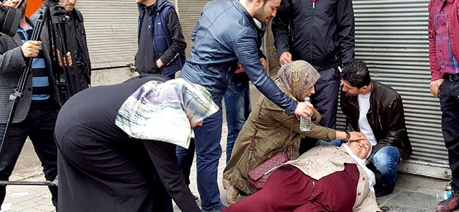 Sur için yapılan yürüyüşe sert müdahale