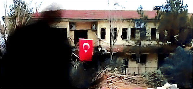 İdil’de atılan toplar belediye binasına isabet etti