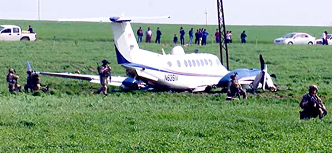 ABD uçağı Hewler yakınlarında acil iniş yaptı