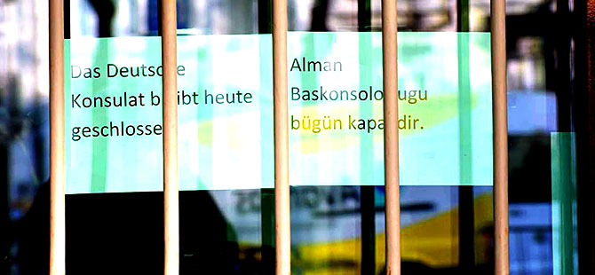 Alman Başkonsolosluğu bugün de kapalı