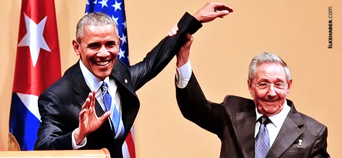 Castro ve Obama, Devrim Sarayı'nda görüştü