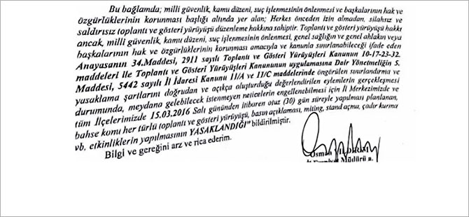 İstanbul’da bir ay boyunca tüm eylemler yasaklandı