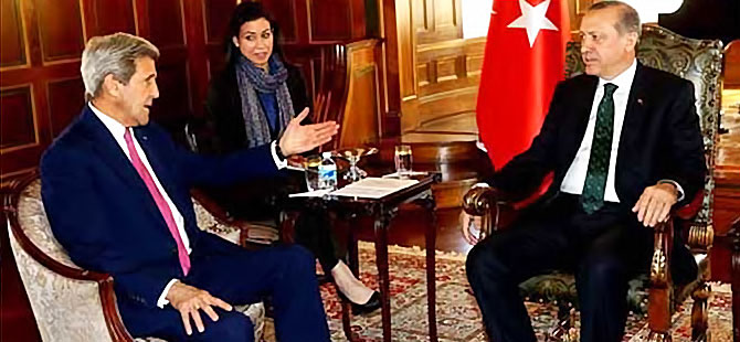 Cumhurbaşkanı Erdoğan, John Kerry ile görüştü