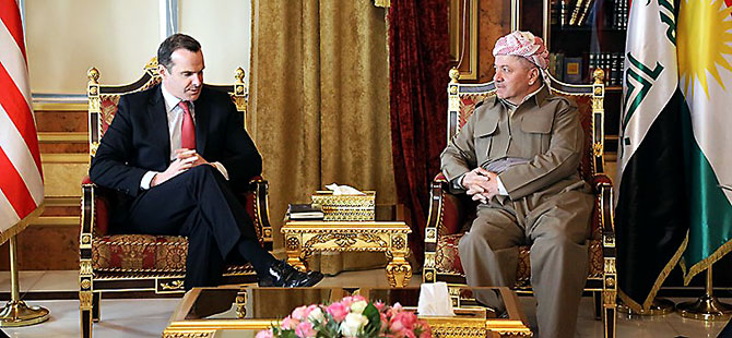 Barzani, Brett McGurk ile görüştü