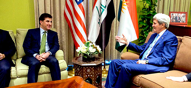Kürdistan heyeti Bağdat’ta John Kerry ile görüştü