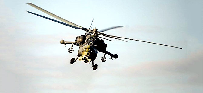 Humus'ta Rusya helikopteri düştü: 2 pilot öldü