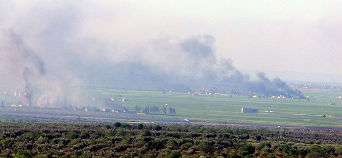 Koalisyon uçakları sınırda IŞİD'i vurdu